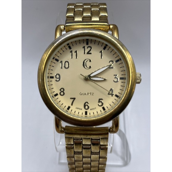 Charming Charlie Women's Quartz Watch 38mm Case Gold Band- New Battery - Picture 1 of 7